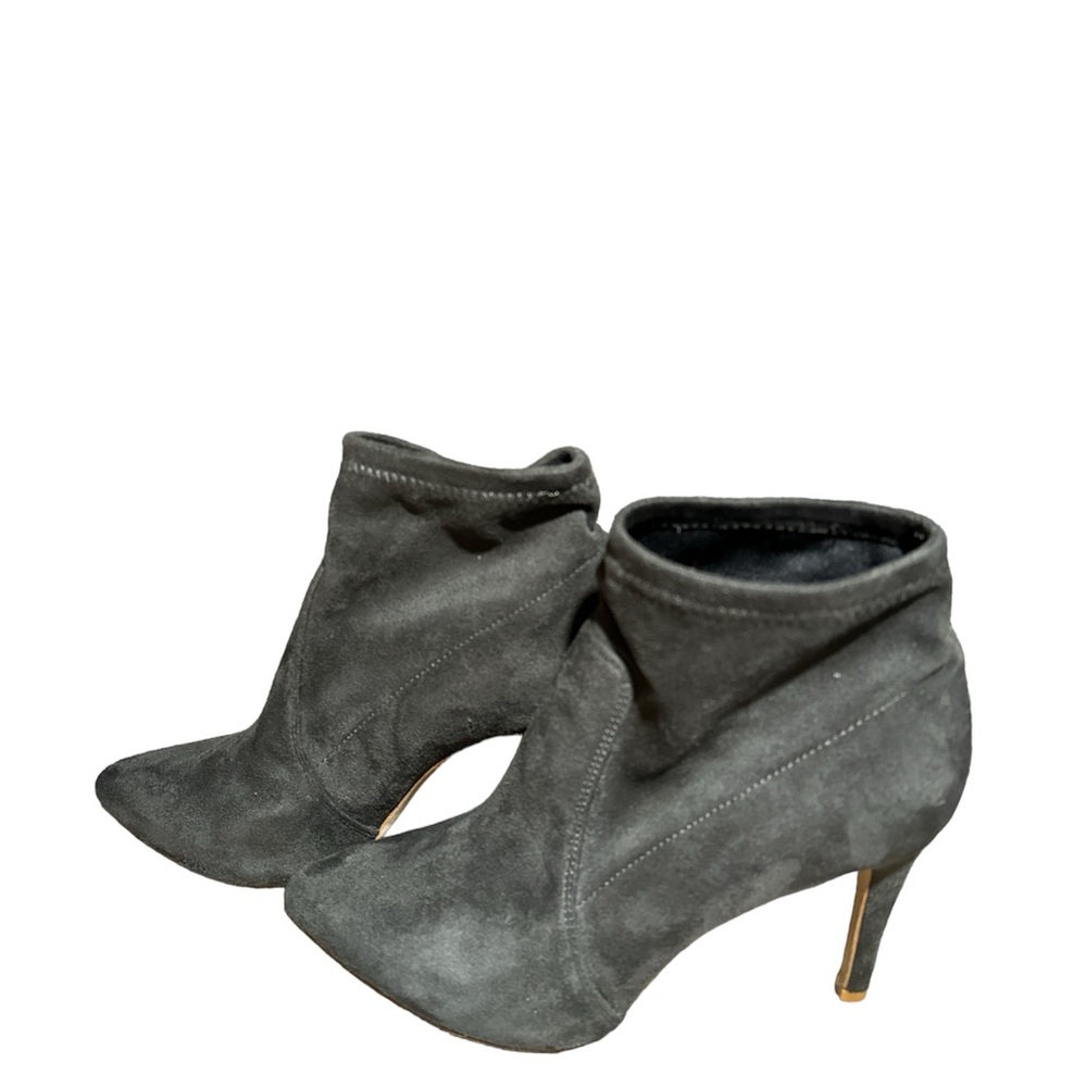 Joie Jacey Grey Microsuede’s Heeled Boots SIZE  38.5